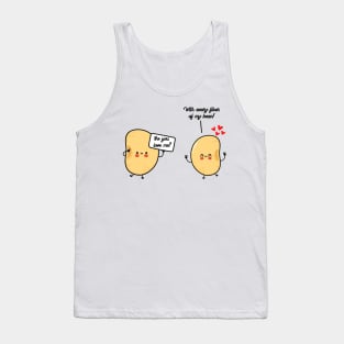 "With Every Fiber Of My Bean!" Valentine Design Tank Top